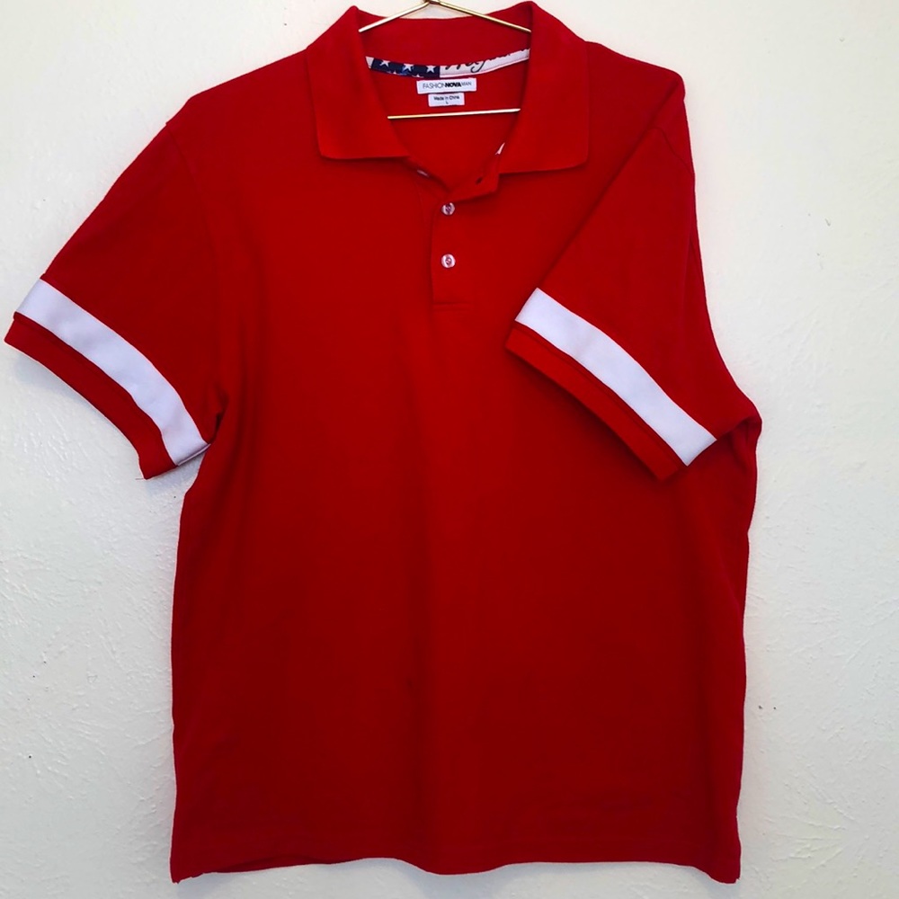Fashion Nova Men Short Sleeve Polo